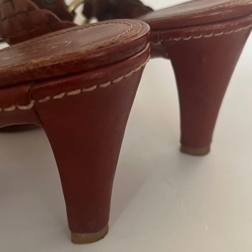 Coach Phebe Tan Vachetta woven Leather. Size 7 1/2 Used excellent condition - Picture 7 of 12